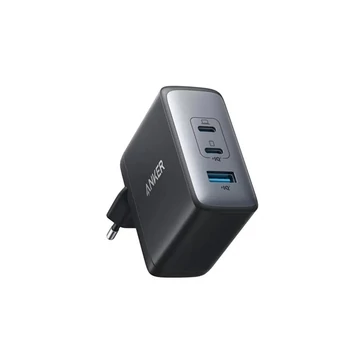ANKER Hálózati Töltő, 736 Nano II, 100W, 2x USB-C + 1xUSB-A, EU, fekete - A2145G11