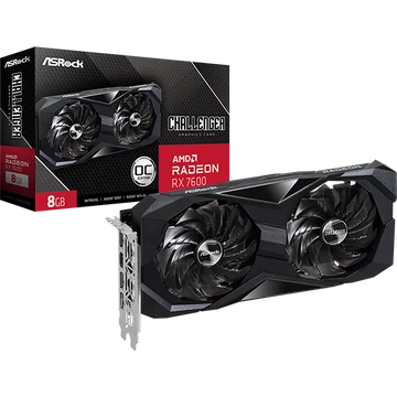 ASROCK Videokártya PCI-Ex16x AMD RX 7600 CHALLENGER 8GB DDR6 OC