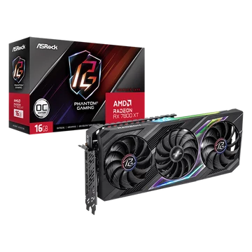 ASROCK Videokártya PCI-Ex16x AMD RX 7800XT PHANTOM GAMING 16GB DDR6 OC