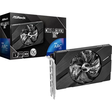 ASROCK Videokártya PCI-Ex16x INTEL ARC A380 CHALLENGER ITX 6GB DDR6 OC