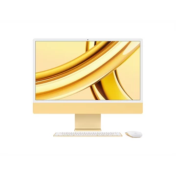 Apple iMac 24" Retina, 4.5K CTO: Apple M3 8C CPU/10C GPU, 8GB/1TB - Sárga