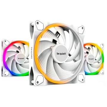 BE QUIET! Rendszerhűtő ventilátor Light Wings PWM High-Speed, 12cm (3-PACK), Fehér