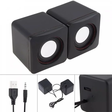 BLACKBIRD 2.0 Hangszóró USB + 3.5mm Jack csatlakozó 6W, Fekete BLACKBIRD 2.0 Hangszóró USB + 3.5mm Jack csatlakozó 6W, Fekete