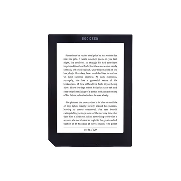 BOOKEEN Cybook Muse Light CYBME1FBK (non edge-to-edge), 6" E Ink® Carta kijelző, 8GB, bővíthető memória, WiFi/USB