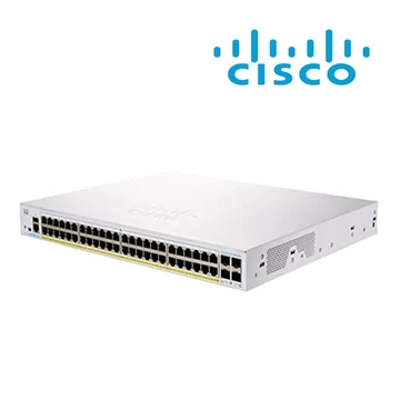 CISCO Switch 48x1000Mbps + 4x10000Mbps SFP+, Fémházas, Rackes, Menedzselhető - CBS350-48T-4X-EU