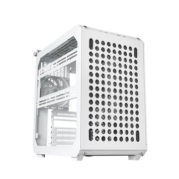 COOLER MASTER Ház Mid ATX QUBE 500 FLATPACK WHITE EDITION, 1db Ventilátorral, Tápegység nélkül, fehér