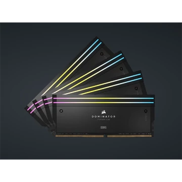 CORSAIR Memória DOMINATOR TITANIUM RGB DDR5 64GB 4800MHz CL36, INTEL (Kit of 4), fekete CORSAIR Memória DOMINATOR TITANIUM RGB DDR5 64GB 4800MHz CL36, INTEL (Kit of 4), fekete