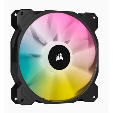 CORSAIR Rendszerhűtő Ventilátor, iCUE SP140 RGB ELITE, 14cm, fekete
