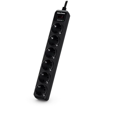 CYBERPOWER B0620SC0-DE (6 aljzat) túlfeszültség védő elosztó, 1,8m