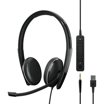 EPOS SENNHEISER Adapt 165T Vezetékes Fejhallgató Fekete, 1000902 EPOS SENNHEISER Adapt 165T Vezetékes Fejhallgató Fekete, 1000902