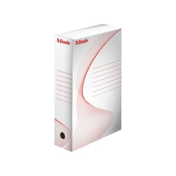 ESSELTE Archiváló doboz, A4, 80 mm, karton,"Standard", fehér