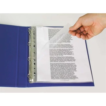 ESSELTE Genotherm, felül és a belső oldalon nyitott, lefűzhető, A4, 115 mikron, narancsos felület,