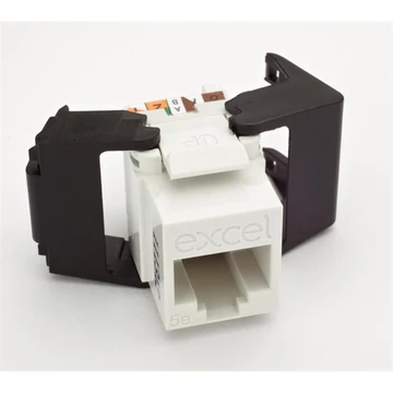 EXCEL Keystone Betét Cat.6 UTP (szerszám nélkül szerelhető) - Low profile version