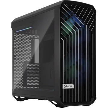 FRACTAL DESIGN Ház Midi ATX Torrent RGB Tápegység nélkül, Fekete Üvegfalú