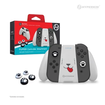HYPERKIN Pupper Nintendo Switch Joy-Con foglalat + csúszásgátló Thumb Grip (4-PACK)