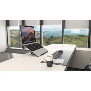 KENSINGTON Notebook állvány-alumínium (Easy Riser™ Aluminum Laptop Riser), szürke