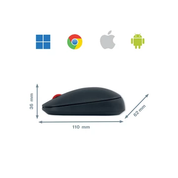 LEITZ COSY vezeték nélküli egér, bársony szürke