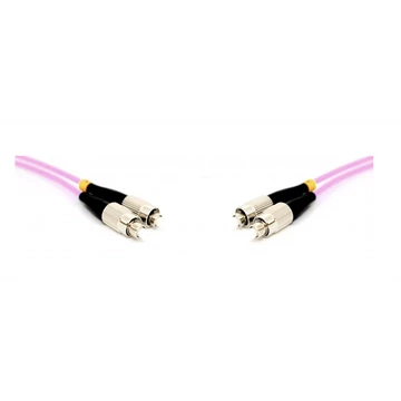 LINKEASY Duplex patch kábel  4 x FC/UPC csatlakozóval, 3mm duplex core 50/125 OM4 LSZH, 2 m