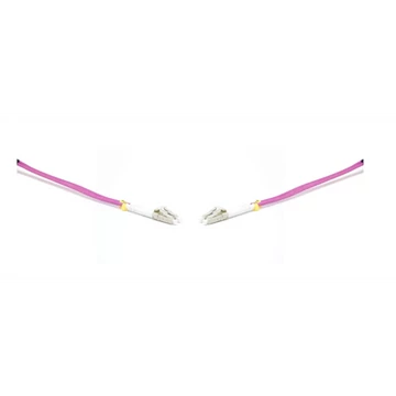 LINKEASY Duplex patch kábel  4 x LC/UPC csatlakozóval, 3mm duplex core 50/125 OM4 LSZH, 3 m