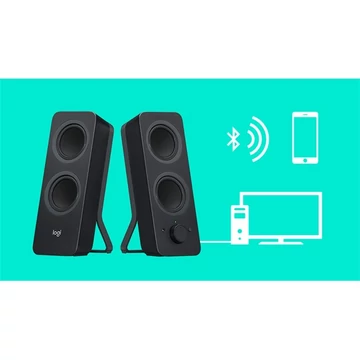 LOGITECH Hangszóró 2.0 - Z207 10W Bluetooth, Fekete LOGITECH Hangszóró 2.0 - Z207 10W Bluetooth, Fekete