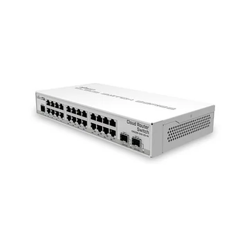 MIKROTIK Cloud Router Switch 24x1000Mbps + 2x10Gbps SFP+, Menedzselhető, Asztali - CRS326-24G-2S+IN