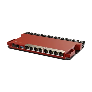 MIKROTIK Vezetékes Router 8x1000Mbps + 1x2500Mbps SFP, 1xUSB3.0,  Menedzselhető, Rackes - L009UiGS-RM