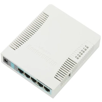 MIKROTIK Wireless Router RouterBOARD 2,4GHz, 5x1000Mbps, 300Mbps, Asztali - RB951G-2HND MIKROTIK Wireless Router RouterBOARD 2,4GHz, 5x1000Mbps, 300Mbps, Asztali - RB951G-2HND