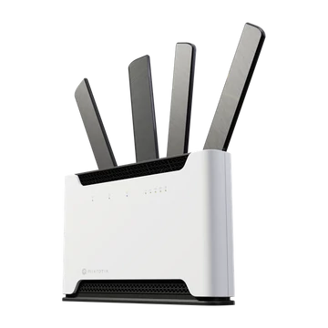 MIKROTIK Wireless Router DualBand, 4x1000Mbps+ 1x2,5Gbps, Chateau 5G, 1xMicroSIM, Asztali - S53UG+M-5HAXD2HAXD-TC&RG50