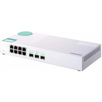 QNAP Switch 8x1000Mbps + 3x10000 SFP+, Nem menedzselhető, Asztali  - QSW-308S
