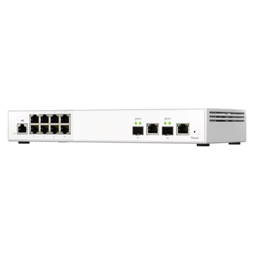 QNAP Switch QSW-M2108-2C 10-port, 8x2.5GbE, 2x10GbE SFP+/RJ45 Combo Ports,  Web Managed