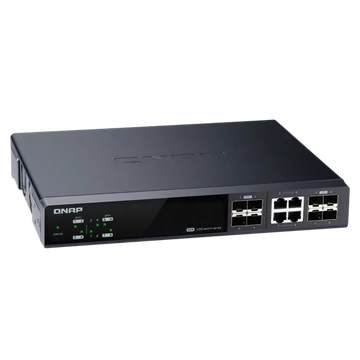 QNAP Switch QSW-M804-4C 8-port, 4x10GbE SFP+, 4x10GbE SFP+/RJ45 Combo, Web menedzselt