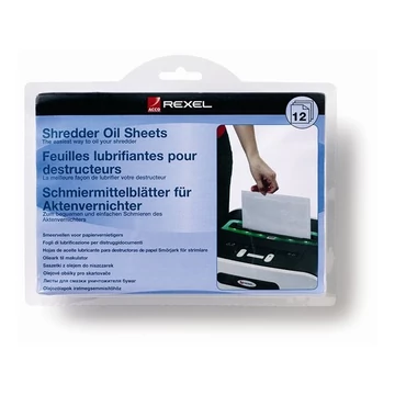 REXEL Olajozó lap iratmegsemmisítőhöz, A5, 12 db, REXEL Olajozó lap iratmegsemmisítőhöz, A5, 12 db,
