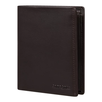 SAMSONITE BŐR Pénztárca 144451-1320, 147 - W 15CC+HFL+C+Z+2C (Ebony Brown) -ATTACK 2 SLG