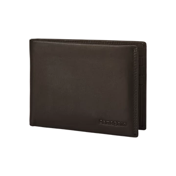 SAMSONITE BŐR Pénztárca 123997-1320, 005 - B 8CC+2C (Ebony Brown) -ATTACK 2 SLG