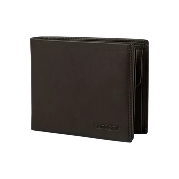 SAMSONITE BŐR Pénztárca 135052-1320, 013 - B 11CC+HFL+C+2C+W (EBONY BROWN) -ATTACK 2 SLG