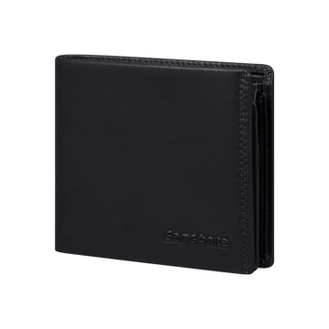 SAMSONITE BŐR Pénztárca 140976-1041, 046 - B 6CC+VFL+2C+C (BLACK) -ATTACK 2 SLG