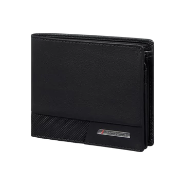 SAMSONITE BŐR Pénztárca 144539-1041, 046 - B 6CC+VFL+2C+C (BLACK) -PRO-DLX 6 SLG