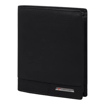 SAMSONITE BŐR Pénztárca 144541-1041, 147 - W 15CC+HFL+C+Z+2C (BLACK) -PRO-DLX 6 SLG