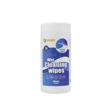 SBOX Tisztítókendő, WET WIPES Neutral