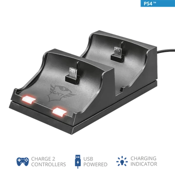 TRUST Duo dokkoló PS4-hez 21681 (GXT 235 Duo Charging Dock for PS4) TRUST Duo dokkoló PS4-hez 21681 (GXT 235 Duo Charging Dock for PS4)