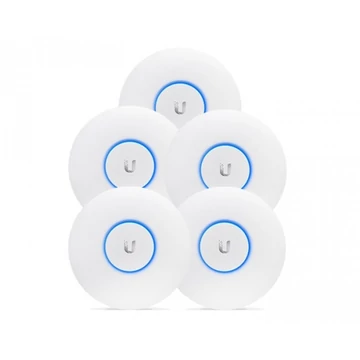UBiQUiTi Wireless Access Point DualBand 1x1000Mbps, 1,317Gbps, PoE tápegység nélkül, beltéri - UAP-AC-LR-5 (5db/csomag)