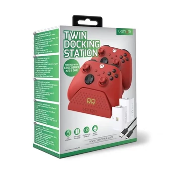 VENOM XBOX Series S/X & One Kiegészítő Dupla Töltő állomás + 2db akkumulátor Piros, VS2879 VENOM XBOX Series S/X & One Kiegészítő Dupla Töltő állomás + 2db akkumulátor Piros, VS2879