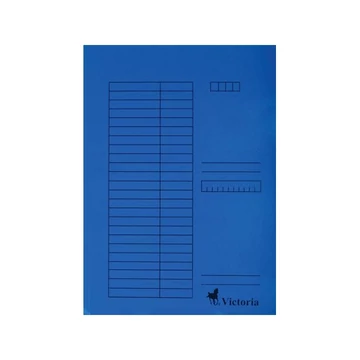 VICTORIA Pólyás dosszié, karton, A4, VICTORIA, kék