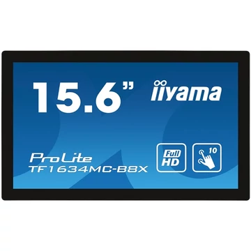 iiyama touch monitor, 15,6", 1920x1080, 16:9, 405cd, 28ms, 700:1,VGA/HDMI/DP, open frame, TF1634MC iiyama touch monitor, 15,6", 1920x1080, 16:9, 405cd, 28ms, 700:1,VGA/HDMI/DP, open frame, TF1634MC