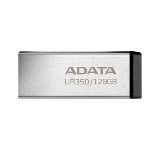 ADATA Pendrive 128GB, UR350 USB 3.2, fémházas, fekete