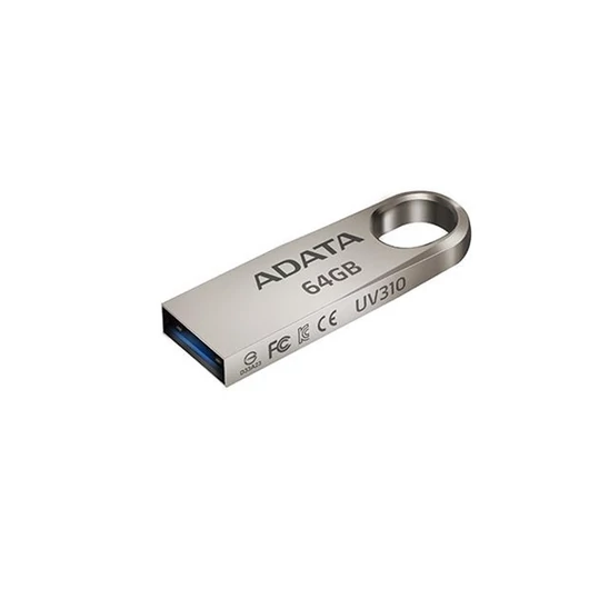 ADATA Pendrive 64GB, UV310 USB 3.2, Szürke