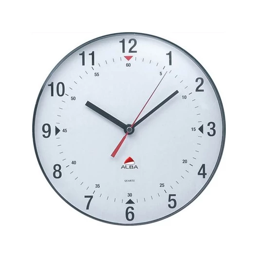 ALBA Falióra, 25 cm,"Classic", áttetsző szürke