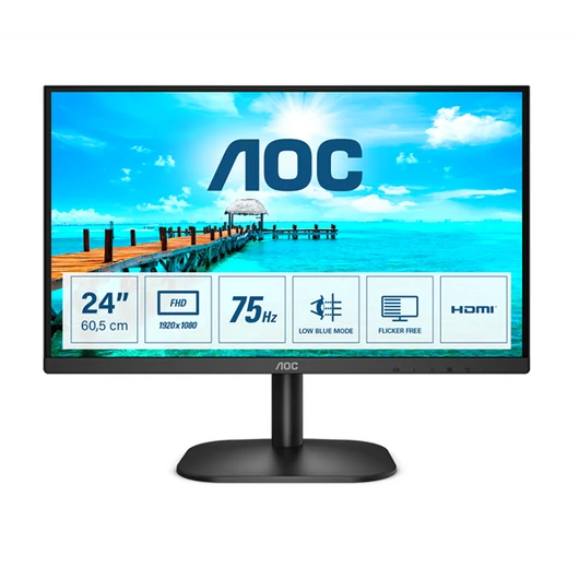 AOC monitor 23.8" 24B2XHM2, 1920x1080, 16:9, 250cd/m2, 4ms, VGA/HDMI