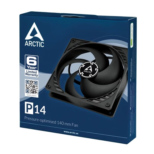ARCTIC COOLING Rendszerhűtő Ventilátor P14 Fekete, 14cm