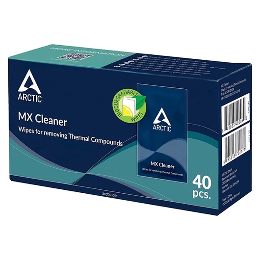 ARCTIC COOLING MX Tisztítókendő Hűtőpasztához (40-PACK)